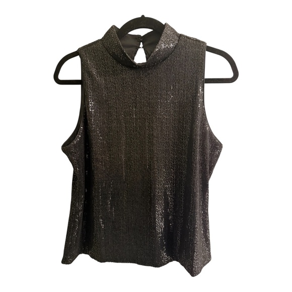 WHBM Velvet Sequin Tank Top NWT - Picture 6 of 10